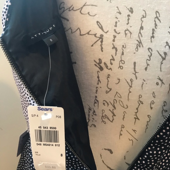 Brand New Polka Dot Vintage dress. Sz 8 - Picture 6 of 8